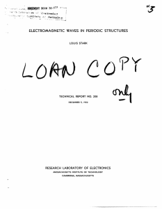 LO ELECTROMAGNETIC  WAVES  IN  PERIODIC  STRUCTURES -~- 1 1.1_____