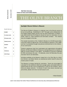 THE OLIVE BRANCH Spotlight: Muncie Children’s Museum