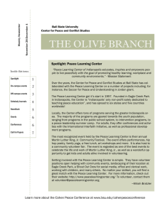 THE OLIVE BRANCH Spotlight: Peace Learning Center