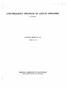 LOW-FREQUENCY  SPECTRUM  OF  LOCK-IN  AMPLIFIERS