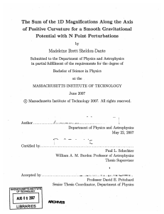 The  Sum  of the  1D  Magnifications ... of  Positive  Curvature for  a Smooth ...