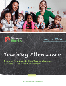 Teaching Attendance:  August 2014 1