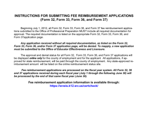 INSTRUCTIONS FOR SUBMITTING FEE REIMBURSEMENT APPLICATIONS