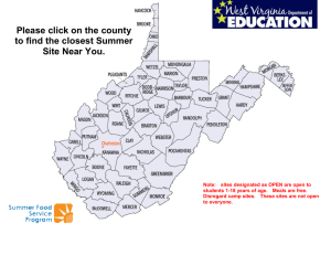 Please click on the county to find the closest Summer