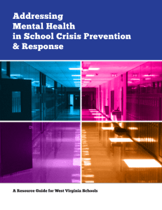 Addressing Mental Health in School Crisis Prevention &amp; Response