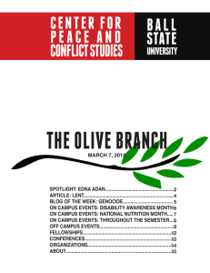 THE OLIVE BRANCH CENTER FOR B A L L