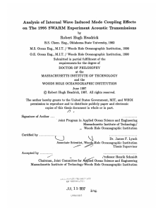 Analysis  of Internal Wave  Induced  Mode ... on  The  1995  SWARM  Experiment ...