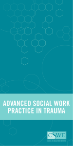 ADVANCED SOCIAL WORK PRACTICE IN TRAUMA COUNCIL ON SOCIAL WORK EDUCATION