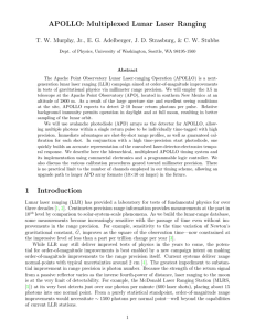 APOLLO: Multiplexed Lunar Laser Ranging