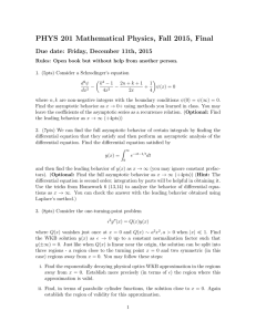 PHYS 201 Mathematical Physics, Fall 2015, Final