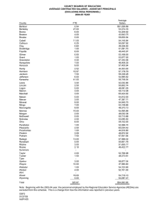 COUNTY BOARDS OF EDUCATION AVERAGE CONTRACTED SALARIES - ASSISTANT PRINCIPALS