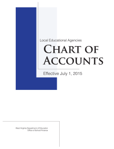 Chart of Accounts Effective July 1, 2015 Local Educational Agencies