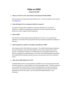 FAQs on OPEB Prepared July 2009