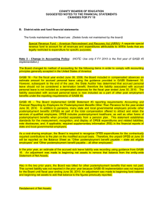 COUNTY BOARDS OF EDUCATION SUGGESTED NOTES TO THE FINANCIAL STATEMENTS