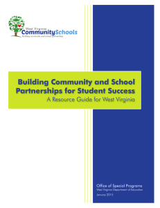 Building Community and School Partnerships for Student Success Community Schools