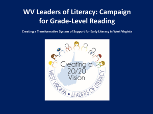 WV Leaders of Literacy: Campaign for Grade-Level Reading