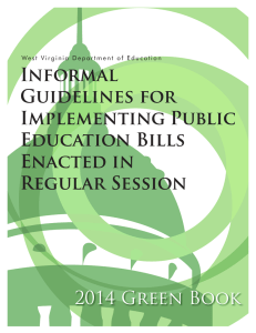 Informal Guidelines for Implementing Public Education Bills