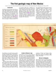 The first geologic map of New Mexico Introduction