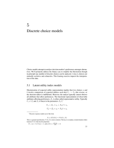 5 Discrete choice models