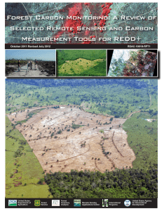 Forest Carbon Monitoring: A Review of Selected Remote Sensing and Carbon RSAC-10018-RPT1