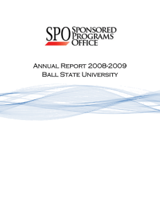 Annual Report 2008-2009 Ball State University  