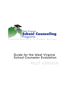 PILOT VERSION School Counseling Programs Guide for the West Virginia