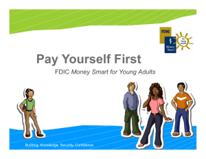 Pay Yourself First Money Smart for Young Adults Building: Knowledge, Security, Confidence