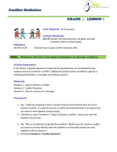 Conflict Mediation GRADE LESSON