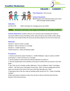 Conflict Mediation GRADE LESSON