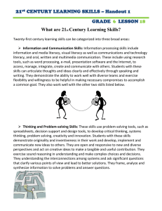 21  What are 21 Century Learning Skills?