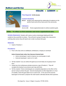 Reflect and Revise GRADE LESSON