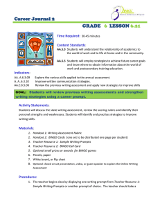 Career Journal 2 GRADE LESSON