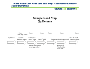 Sample Road Map No Detours