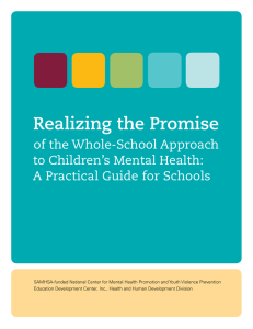 Realizing the Promise of the Whole-School Approach to Children’s Mental Health: