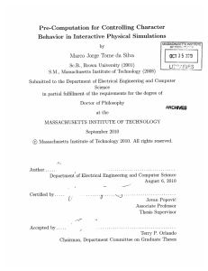 Pre-Computation  for  Controlling  Character L R';