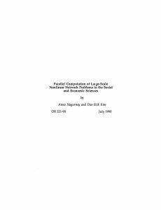 Parallel  Computation  of  Laxge-Scale