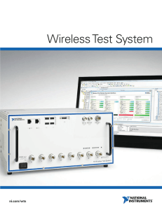 Wireless Test System ni.com/wts