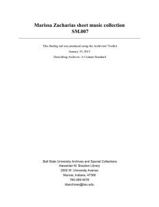 Marissa Zacharias sheet music collection SM.007