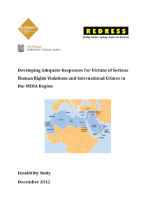 Developing Adequate Responses for Victims of Serious