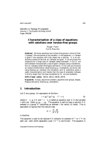 Characterisation of a class of equations with solutions over torsion-free groups