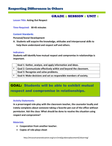 Respecting Differences in Others GRADE SESSION UNIT