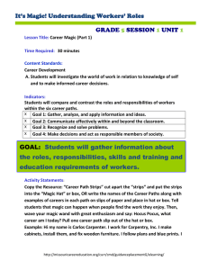 It’s Magic! Understanding Workers’ Roles GRADE SESSION UNIT