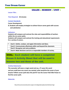 Your Dream Career GRADE SESSION UNIT