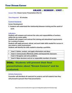 Your Dream Career GRADE SESSION UNIT