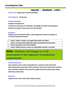 Learning for Life GRADE SESSION UNIT