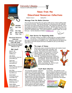 News from the Educational Resources Collections