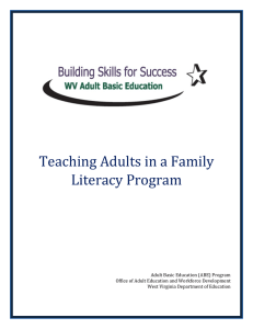 Teaching Adults in a Family Literacy Program