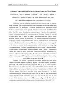 Analysis of ICRF heated discharges with boron coated molybdenum tiles