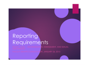 Reporting Requirements