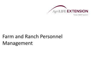 Farm and Ranch Personnel Management